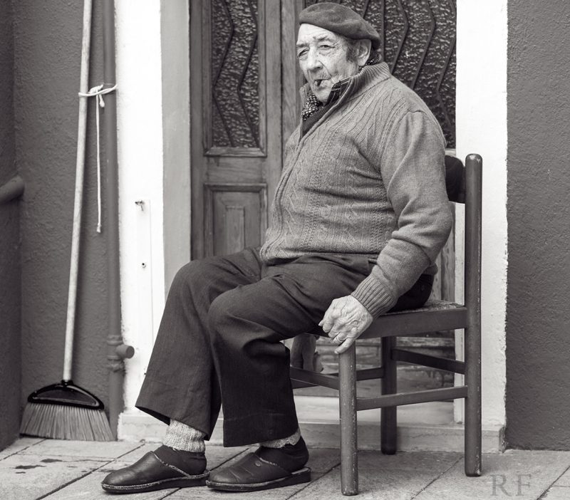 Old man in Burano.